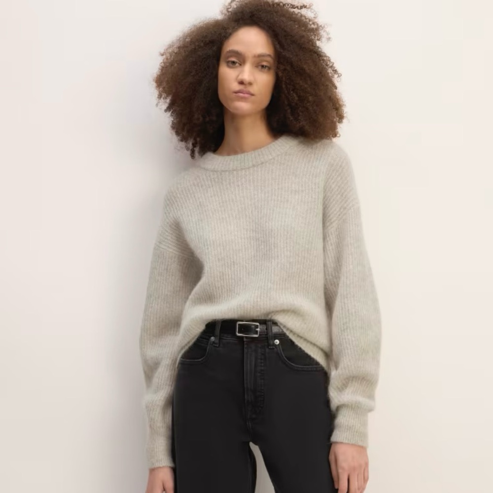 Everlane Cocoon Crew Sweater in Alpaca
